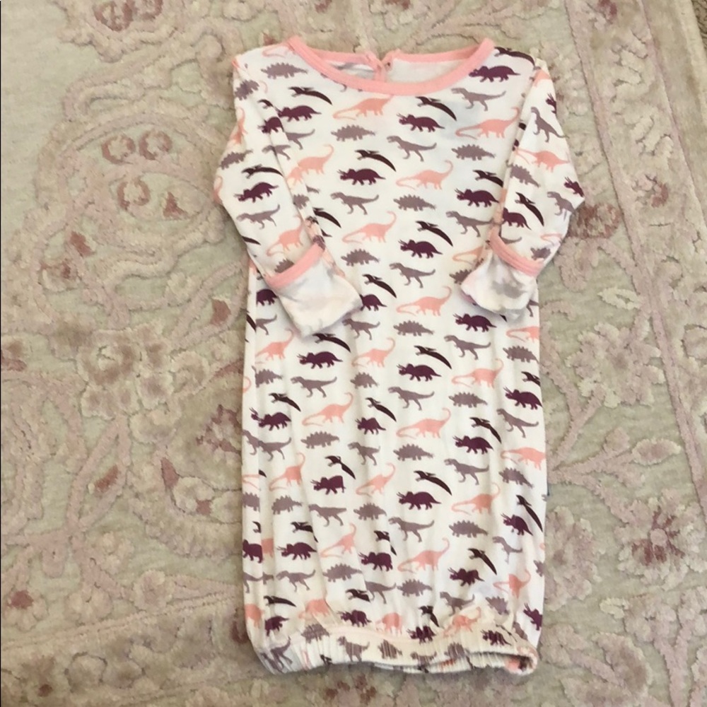 Kickee Pants NB Dino Gown